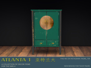 Sims 4 — Atlanta 1 Furniture and Deco dresser by Padre — An Asian-inspired set of furniture and deco meshes