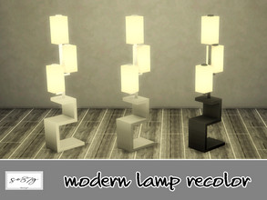 Sims 4 — Modern Lamp by so87g — Collection of 3 lamps. Cost : 100$ you can found it in lighting-floor lamps. All my