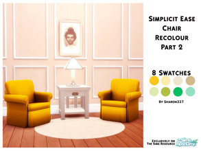 Sims 4 — Simplicit Ease Chair Recolour Part 2 by sharon337 — Recolour of The Simplicit Ease Chair in 8 different colours.