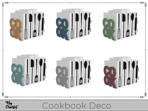Sims 4 — This and That Cookbook Deco by Chicklet — This set contains a little bit of this and some of that. Adding accent
