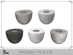 Sims 4 — This and That Modern Fire Pit by Chicklet — This set contains a little bit of this and some of that. Adding