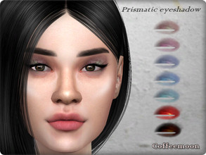 Sims 4 — Prismatic eyeshadow by coffeemoon — 7 color options for female only: teen, young, adult, elder HQ mod compatible