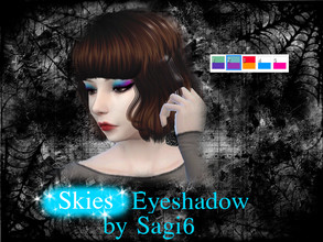 Sims 4 — Skies Eyeshadow - Sagi6 by sagi6 — *Only females *5 swatches *Base game mesh (you'll need Eco Lifestyle