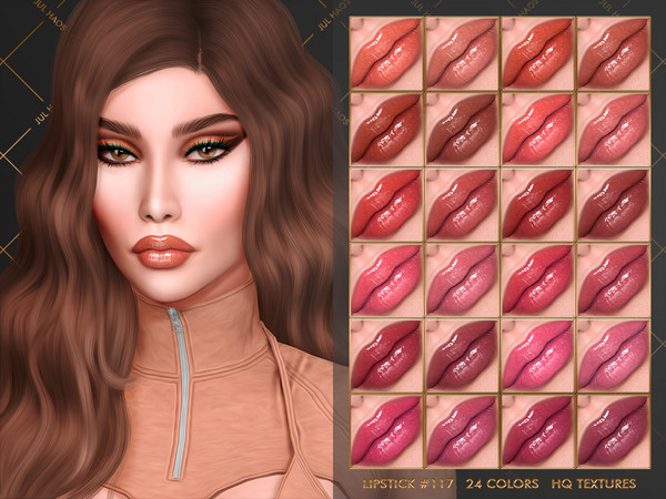 Sims 4 — LIPSTICK #117 by Jul_Haos — - CATEGORY: LIPSTICK - COLORS: 24 - SLIDERS COMPATIBLE - GENDER - FEMALE - HQ
