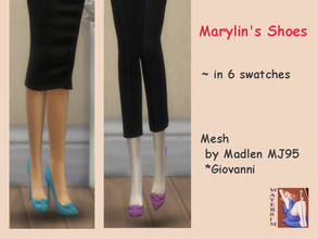 Sims 4 — ws Marylins Shoes Giovanni - RC by watersim44 — Created Shoes for Marylins look in the vintage style. ~ in 6