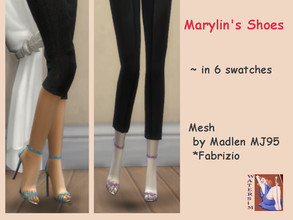 Sims 4 — ws Marylins Shoes Fabrizio - RC by watersim44 — Inspired of the look on Marylin Monroe, vintage style. I have