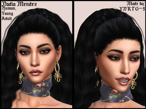Sims 4 — Nadia Mendez by YNRTG-S — Nadia's life has always been to noisy for her to bear it, so she decided to move to a