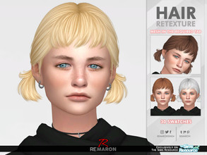 Sims 4 — Biscuit Hair Retexture Mesh Needed by remaron — Hair for your female sims in The Sims 4 PLEASE READ BEFORE