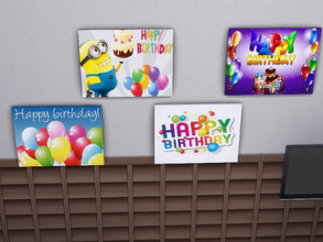 Sims 4 — Paintings Birthday by julimo2 — A birthday is a special day for a sim. Even more so when he is surrounded by