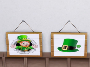 Sims 4 — Panels Patrick's Day by julimo2 — Celebrate patrick's day with these beautiful signs !