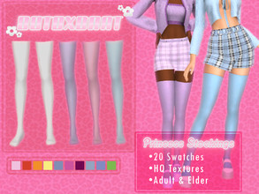 Sims 4 — [B0T0XBRAT] Princess Stockings by B0T0XBRAT — Hi bunnies -HQ Texture -All Lods -Teen, Adult & Elder -Base