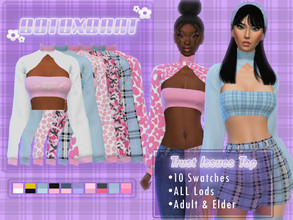 Sims 4 — [B0T0XBRAT] Trust Issues Top by B0T0XBRAT — Hi Bunnies! Here's another piece I re-made from my Tumblr, I thought