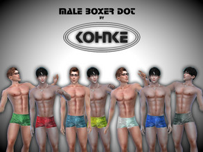 Sims 4 — Kohnke Male Boxer Dot by CHKohnke — Male Underwear Boxer