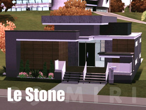 Sims 3 — Le Stone by 09_miri — Le Stone is a small modern house with only 1 floor, is very clear, it has only 1 bedroom