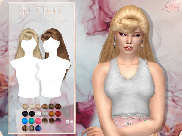 Sims 4 — JavaSims- In Time (Hairstyle) by Mystic Studios — -Female -T/YA/A/E -78 Color's (Thanks to Sonyaa) -New Mesh!