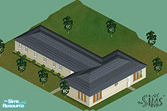 Sims 1 — The Parsonage by Harmonie — Comfortable two-bedroom, one and one-half bathroom home ideal for retired couple.
