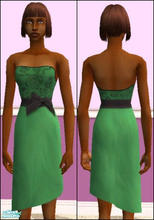 Sims 2 — Green dress by bottledinsanity — 