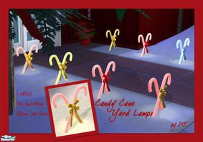 Sims 2 — Candy Cane Yard Light by DOT — Sims2 Candy Cane Yard Lamp Sims2 by DOT at The Sims Resource *University