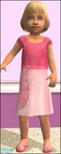 Sims 2 — Pink dress by bottledinsanity — 