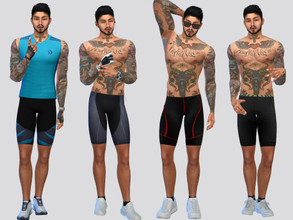 Sims 4 — Marks Cycling Shorts by McLayneSims — TSR EXCLUSIVE Standalone item 15 Swatches MESH by Me NO RECOLORING Please