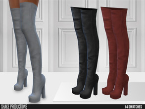 Sims 4 — ShakeProductions 664 - High Heels by ShakeProductions — Shoes/High Heel-Boots New Mesh All LODs Handpainted 14