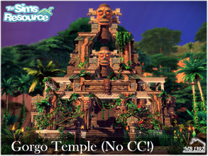 Sims 4 — Gorgo Temple (No CC!) by nobody13922 — An abandoned temple in the middle of a wild jungle. Cool place to visit.