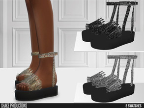 Sims 4 — ShakeProductions 665 - Slippers by ShakeProductions — Shoes/High Heel-Boots New Mesh All LODs Handpainted 14