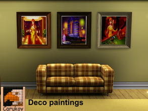 Sims 3 — Casino Paintings Impressions by Carukoy — The images are from Virtual City 2 - Paradise Resort base game Sims 3