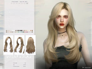 Sims 4 — WINGS-TO0509 by wingssims — Colors:36 All lods Compatible hats Hope you like it!
