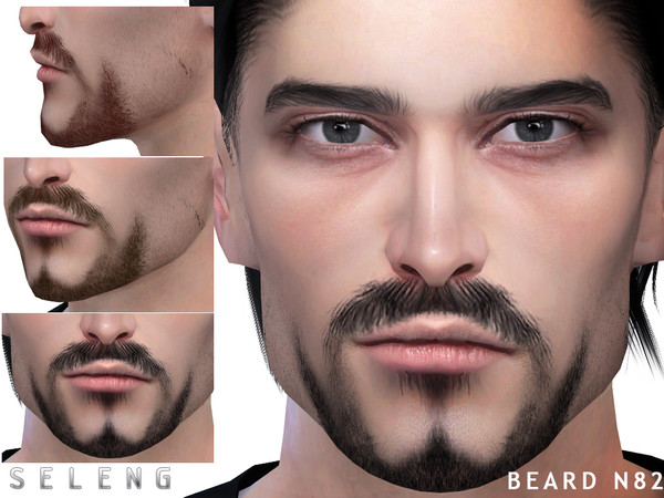 Sims 4 — Beard N82 by Seleng — Teen to Elder 10 colours Custom Thumbnail HQ mod compatible The picture was taken with HQ