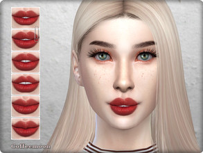 Sims 4 — Lip preset N4 by coffeemoon — 1 shape to create plump lips. for female and male: toddler, child, teen, young,
