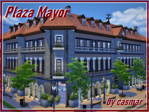 Sims 4 — Plaza Mayor by casmar — A great community lot where the Sims can enjoy in their free time, a nice place to hang
