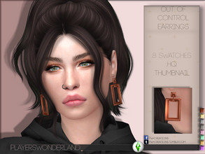 Sims 4 — Out Of Control Earrings by PlayersWonderland — .8 Swatches .HQ .Custom thumbnail +Custom Specularmap