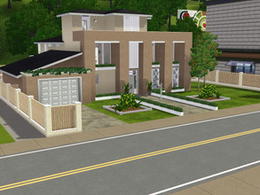 Sims 3 — Maple Modern CC Version by Madams139 — My Maple Modern house with custom content! Built in Sunset Valley, 260