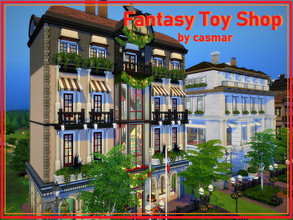Sims 4 — Fantasy Toy Shop by casmar — Christmas is approaching and Sims-children look very excited to receive their toys!