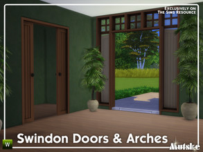 Sims 4 — Swindon Construction Doors and Arches Part 2 by Mutske — These type of doors and arches based on colonial