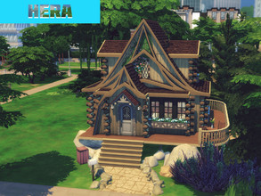 Sims 4 — Hera by GenkaiHaretsu — Little old house in magic style. 