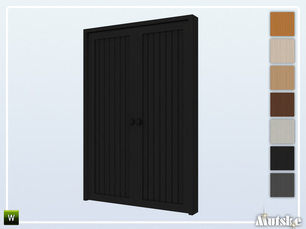 Sims 4 — Swindon Door 2x1 by Mutske — This door is part of the Swindon Construstionset. Made by Mutske@TSR.