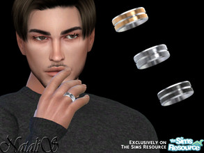 Sims 4 — NataliS_Carved wedding band male right by Natalis — NataliS_Carved wedding band male for the right hand.