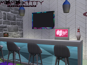 Sims 4 — Colorful TV by MomoKitty — four different colors to choose from! wow ! yippie!