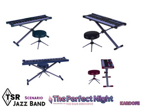 Sims 4 — The Perfect Night_kardofe_Jazz Band_Piano by kardofe — Piano, functional, in four colour options 