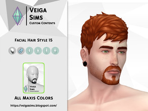 Sims 4 — Facial Hair Style 15 [Non-Exclusive] by David_Mtv2 — This facial hair: is a recolor from base game; contains all