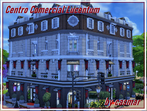 Sims 4 — Centro Comercial Lucentum by casmar — Christmas is coming, and our Sims have to do their shopping! Our Sims need