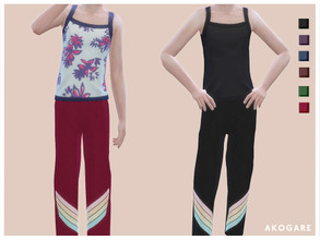 Sims 4 — Akogare Bottom No.10 by _Akogare_ — Akogare Bottom No.10 - 6 Colors - New Mesh (All LODs) - All Texture Maps -