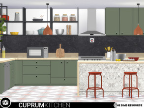 Sims 4 — Cuprum Kitchen - Surfaces by wondymoon — Cuprum kitchen part I; Surfaces! Have fun! - Set Contains * 3 Counters