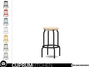 Sims 4 — Cuprum Barstool by wondymoon — - Cuprum Kitchen - Barstool - Wondymoon|TSR - Creations'2021