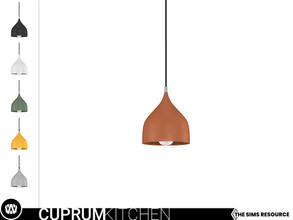 Sims 4 — Cuprum Ceiling Lamp by wondymoon — - Cuprum Kitchen - Ceiling Lamp - Wondymoon|TSR - Creations'2021
