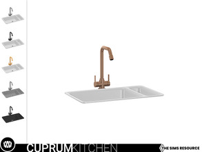 Sims 4 — Cuprum Kitchen Sink by wondymoon — - Cuprum Kitchen - Kitchen Sink - Wondymoon|TSR - Creations'2021