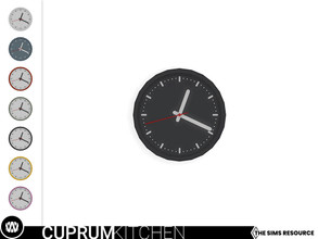 Sims 4 — Cuprum Clock by wondymoon — - Cuprum Kitchen - Clock - Wondymoon|TSR - Creations'2021
