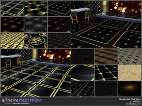 Sims 4 — The Perfect Night Black&Gold Club Floor by Moniamay72 — The Perfect Night Black&Gold Club Floor. 15